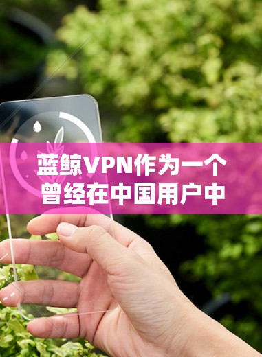 蓝鲸VPN作为一个曾经在中国用户中较为流行的免费VPN服务，确实曾提供网络加密和隐私保护功能，但目前已知该服务已被中国政府封锁。以下是关于蓝鲸VPN的情况和建议的总结