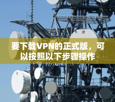 要下载VPN的正式版，可以按照以下步骤操作