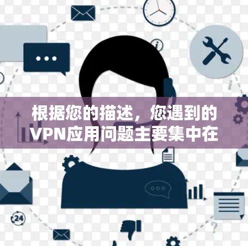 根据您的描述，您遇到的VPN应用问题主要集中在以下几个方面