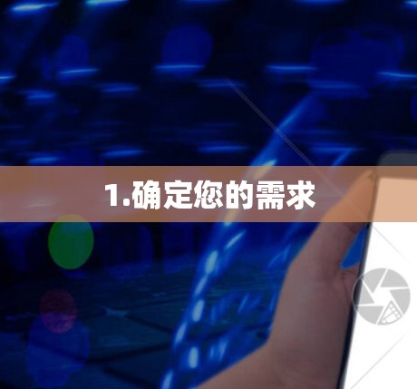 1.确定您的需求