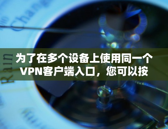为了在多个设备上使用同一个VPN客户端入口，您可以按照以下步骤操作